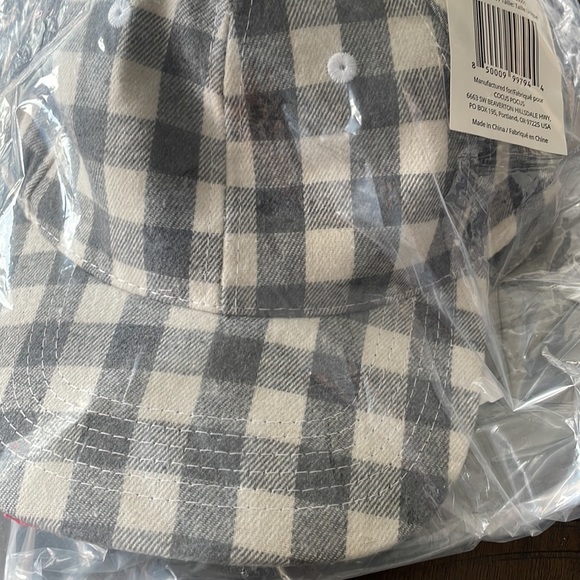 COCUS POCUS Buffalo Check Grey/Cream Baseball Cap